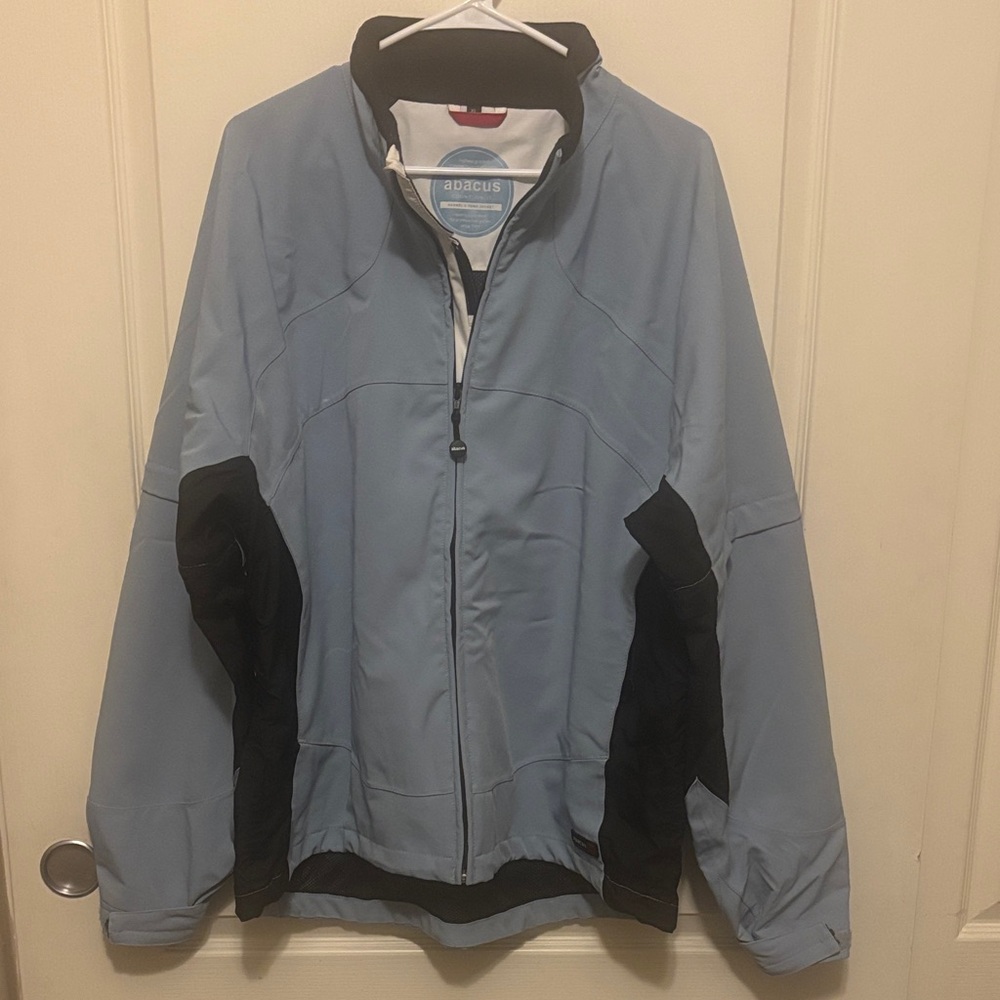 Abacus Light Blue and Black Men’s Waterproof Lightweight Jacket